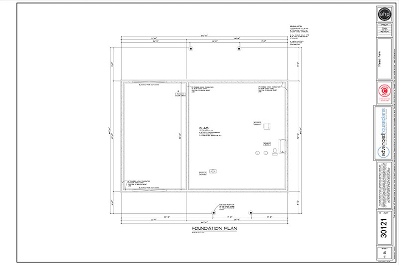 Foundation Plans Sheet