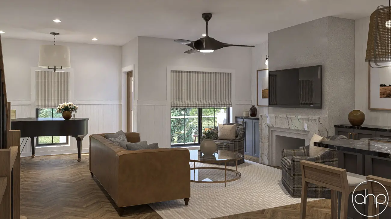Modern Cottage Style Duplex House Plan | Boucher