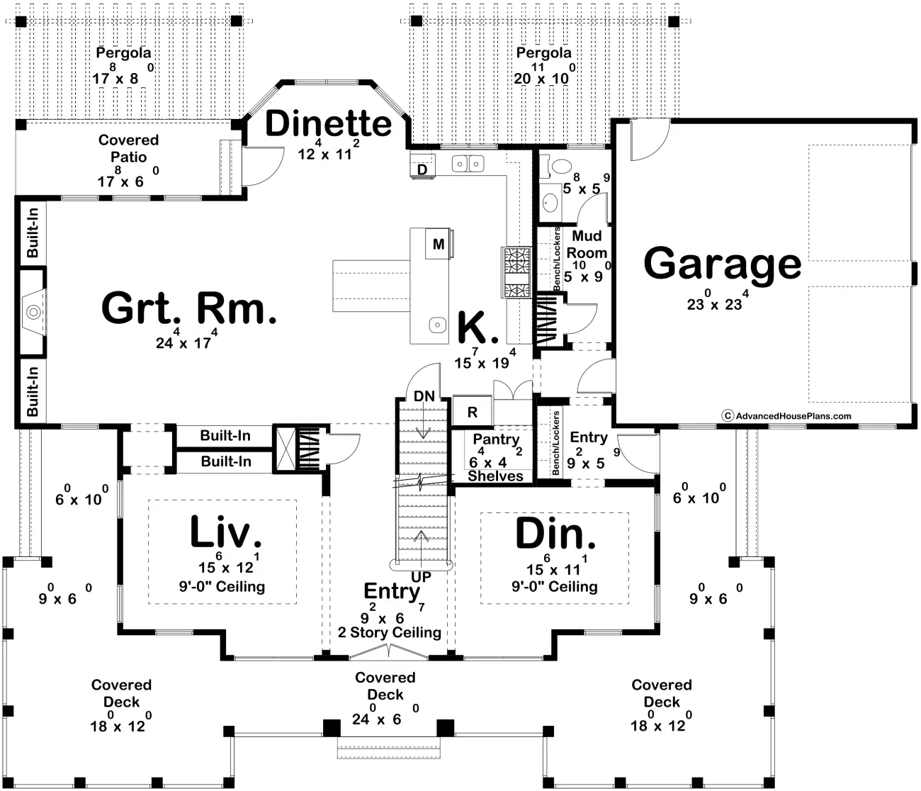Greensboro - Main Floor Plan