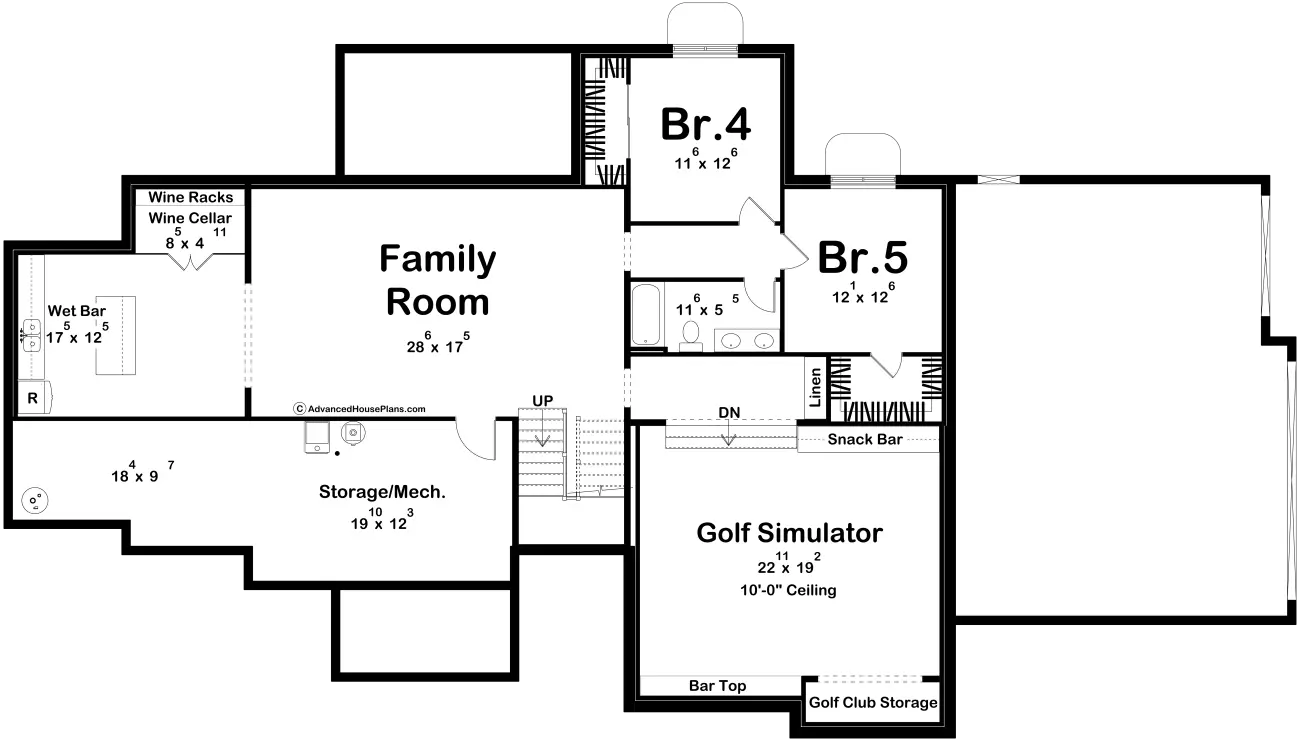 Basement floor plan