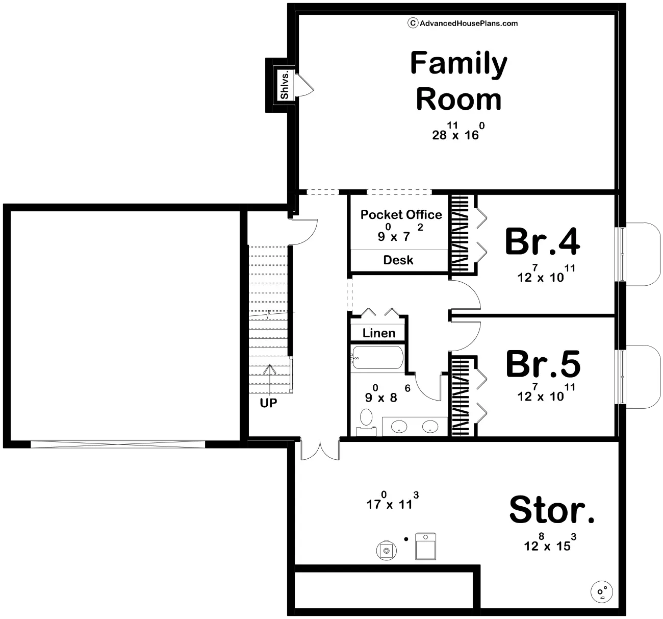 Basement floor plan