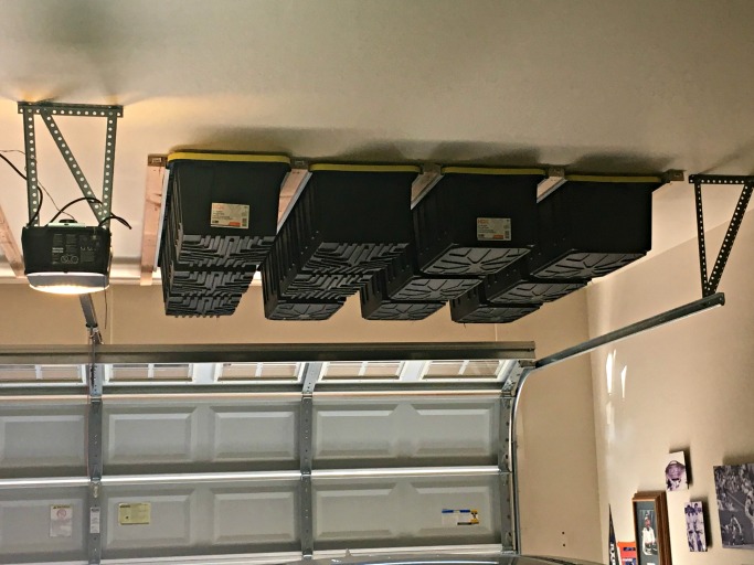 Above Garage Door Storage Tutorial