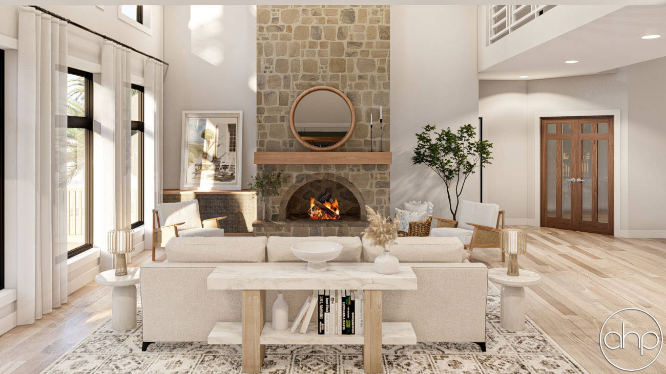 2 Story Mediterranean House Plan | Sedona, image size:1300x731