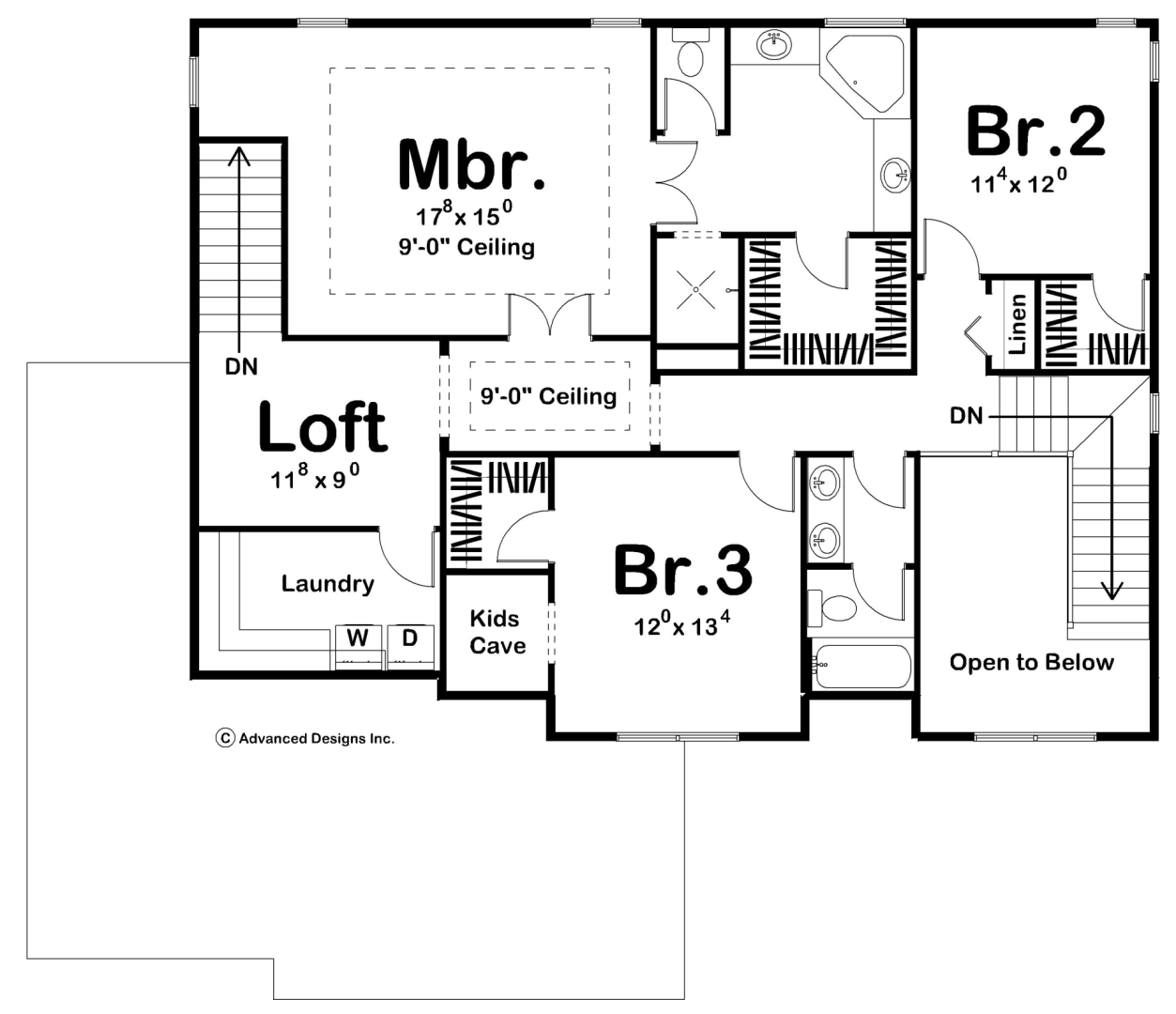 1 Story Traditional Style House Plan | Hilton