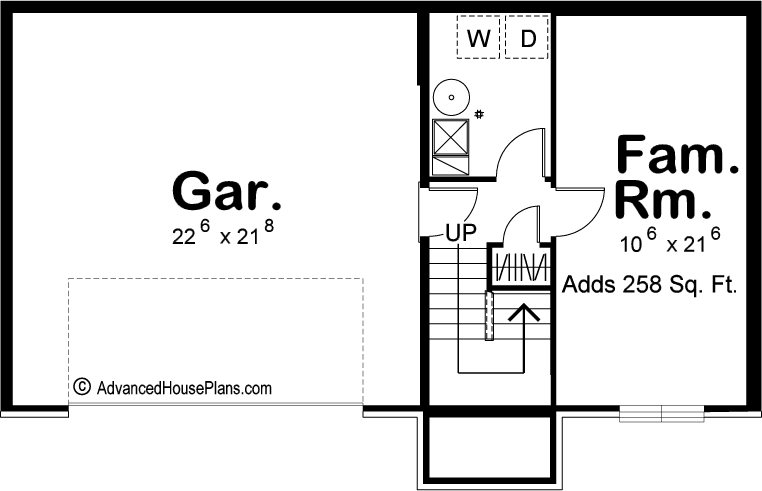 Split Level Traditional House Plan | Richland