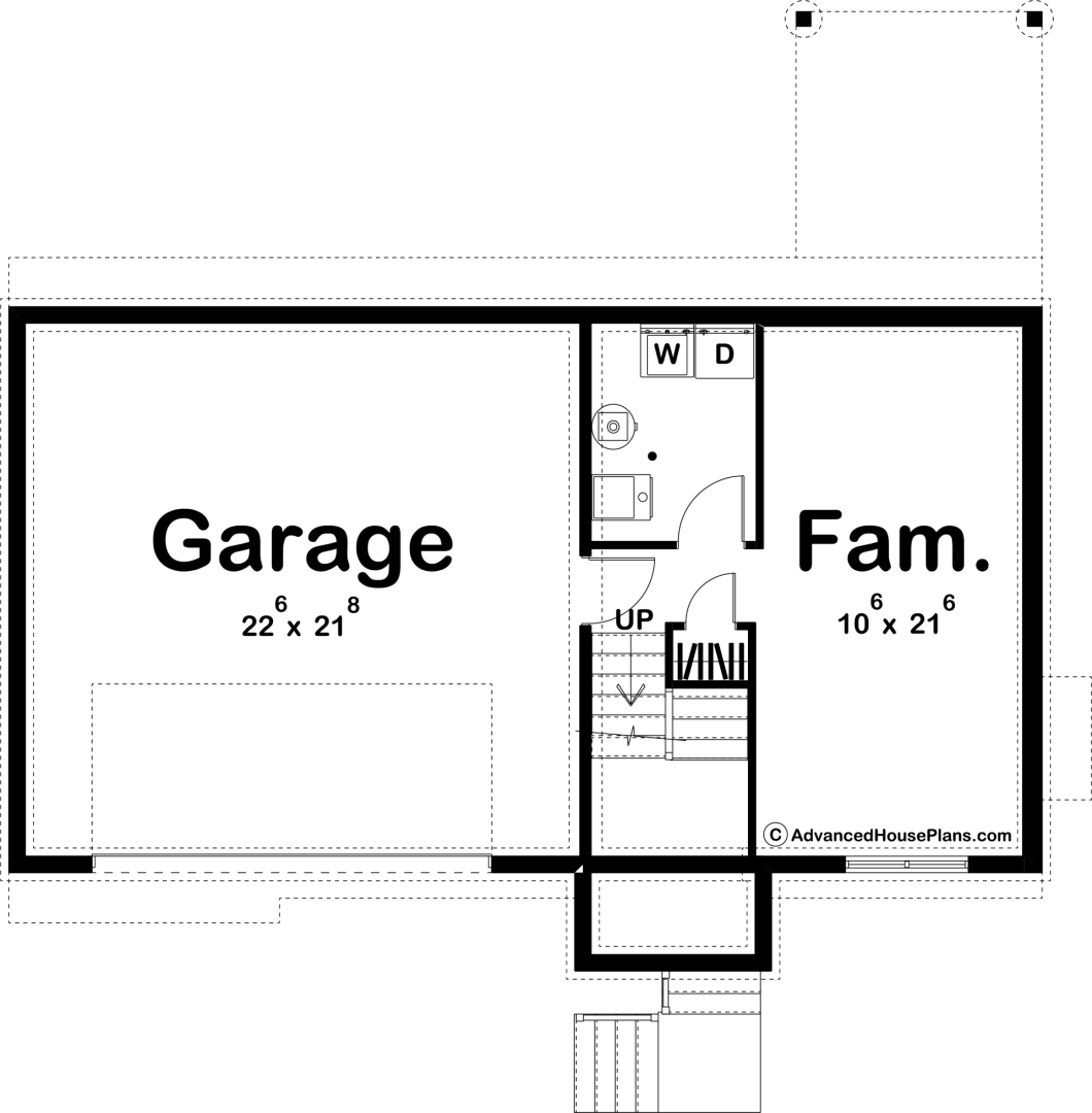 Split Level Traditional House Plan | Rosemont