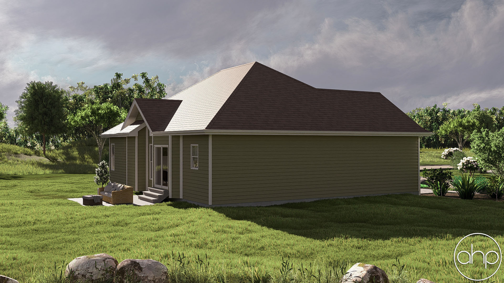 Affordable Small 1 Story Traditional House Plan with 3 Bedrooms| Springhill