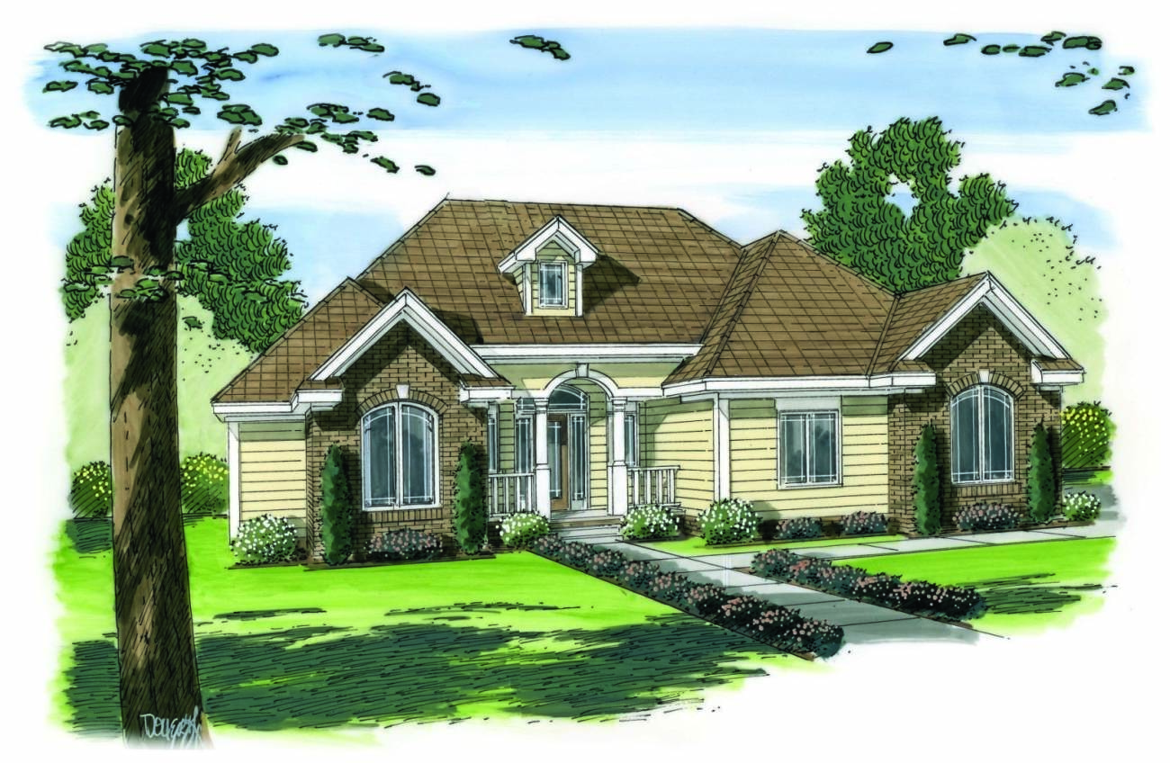 1 Story Traditional House Plan | Terrel