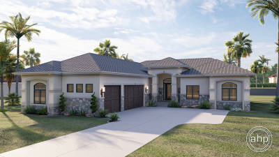 1 Story Mediterranean House Plan | Prescott