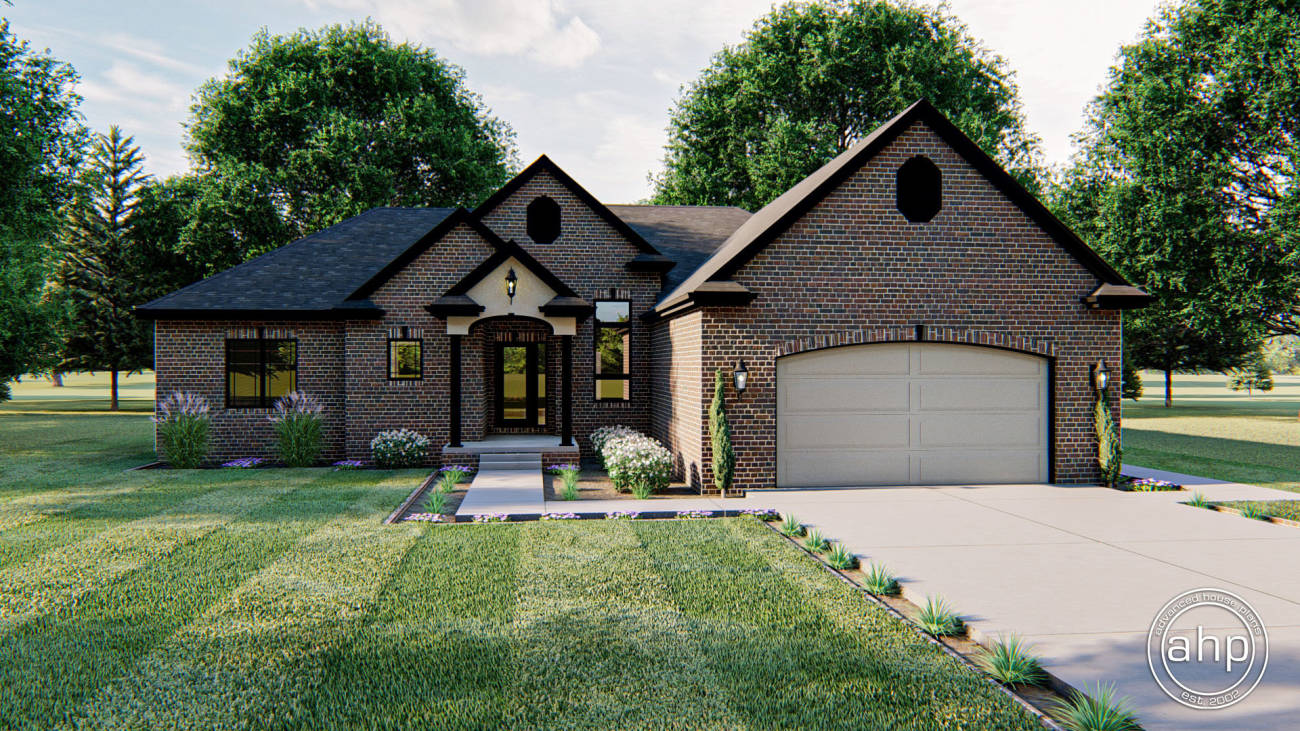 1 Story Traditional House Plan | Bondell