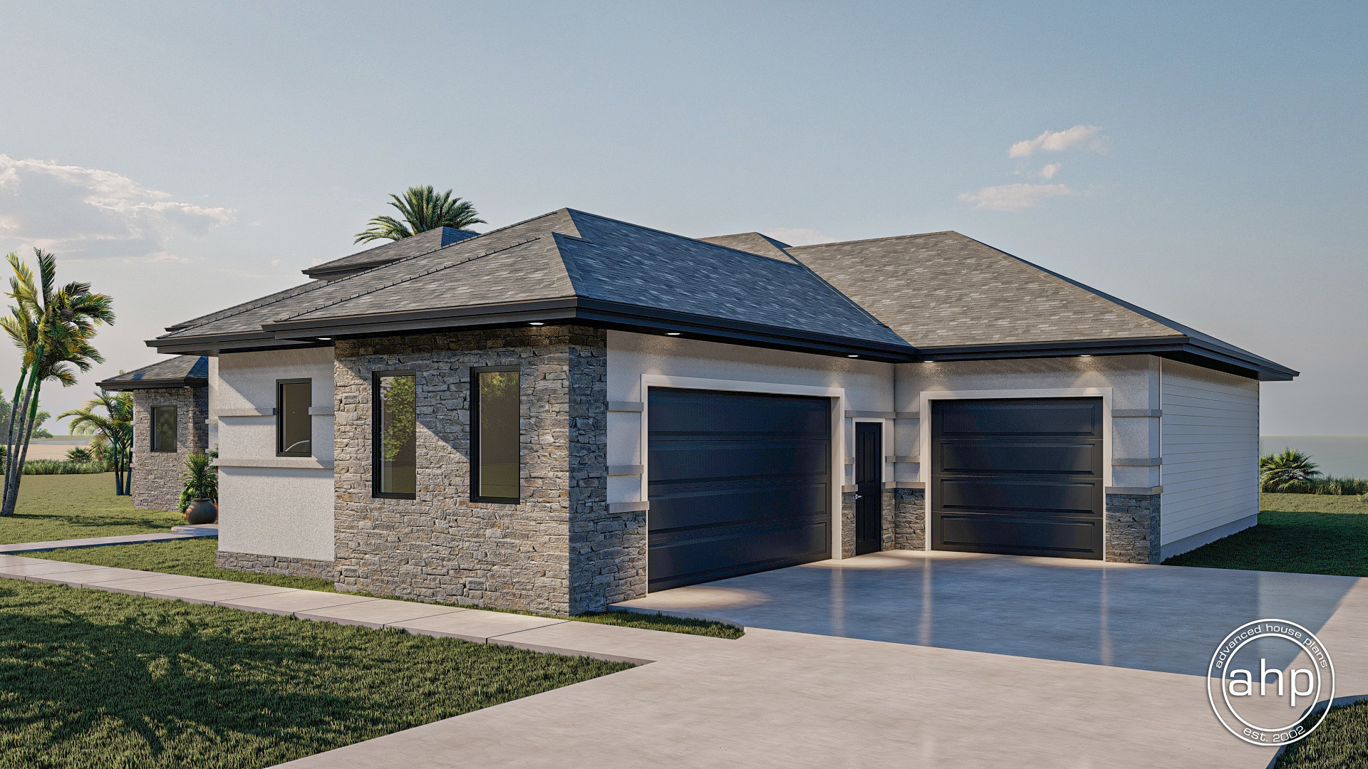 1 Story Mediterranean House Plan | Marleigh