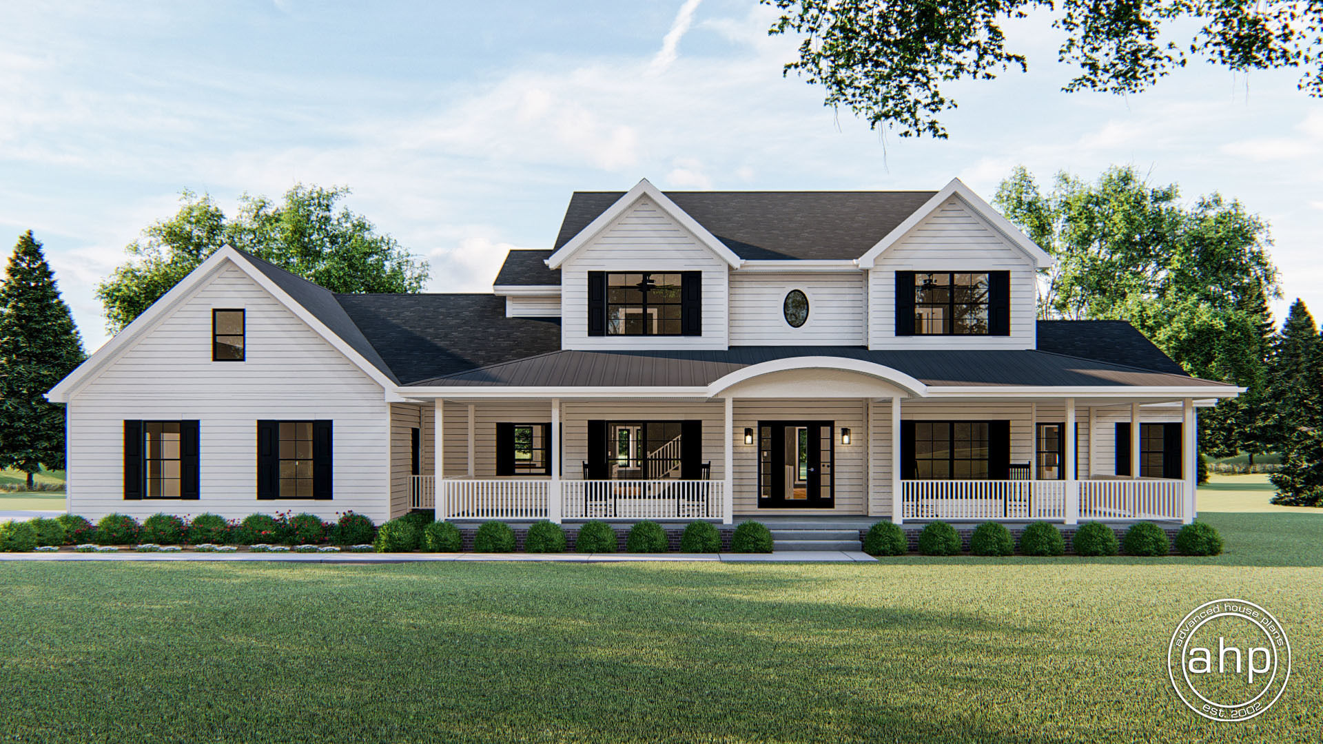 1.5 Story Farmhouse House Plan | Strattfield