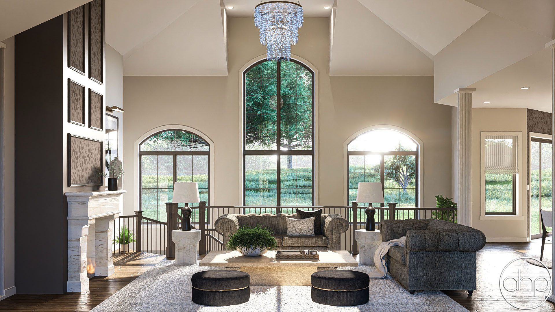 1.5 Story Mediterranean House Plan | Collamore