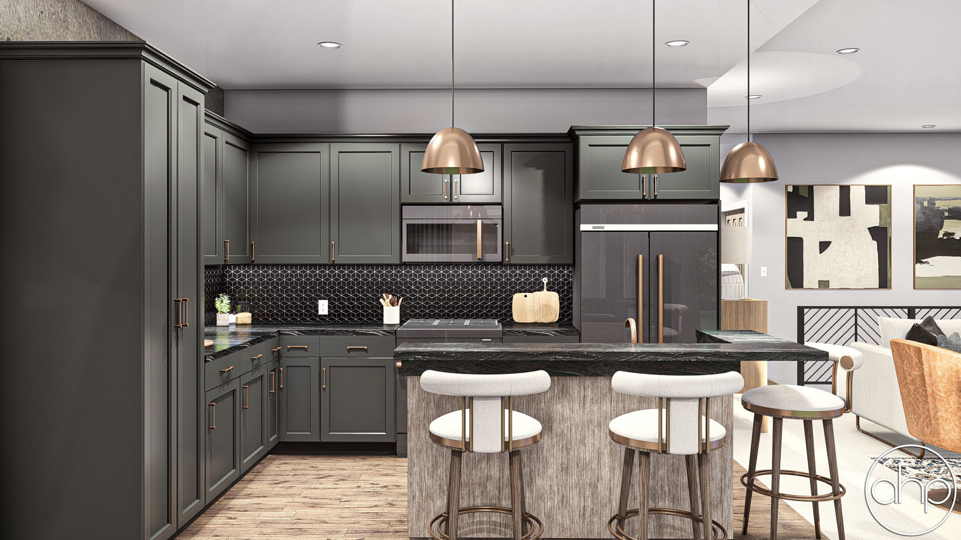 1 Story Multi-Family Traditional House Plan | Banks