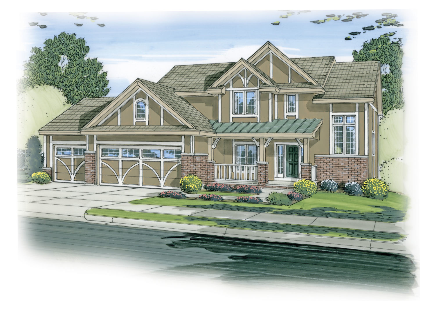 2 Story Traditional House Plan | Patterson