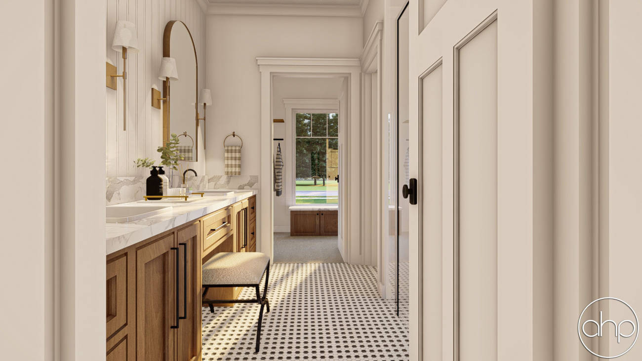 1 Story Traditional House Plan | Alexander