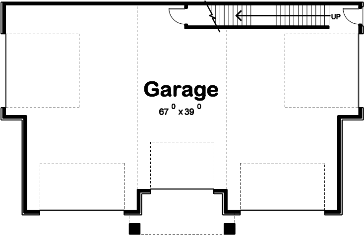 Contemporary Style Garage Plan | Drysdale