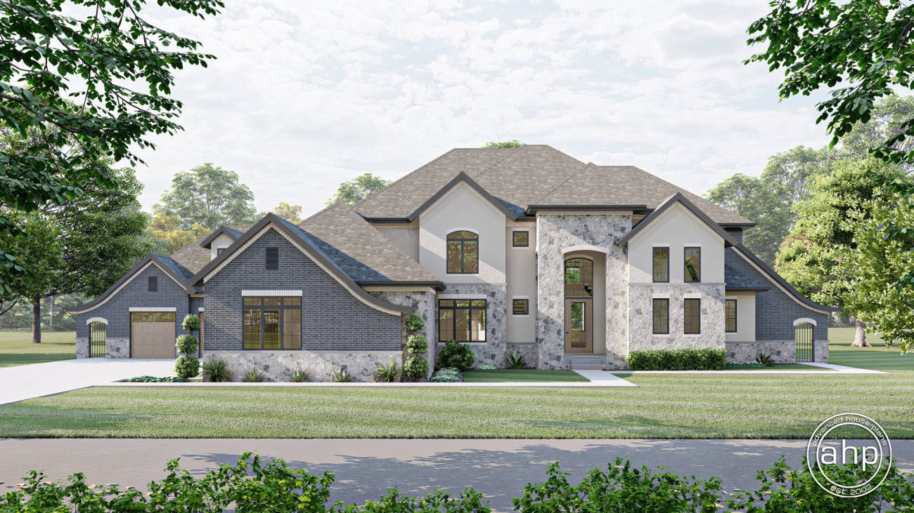 2 Story French Country House Plan | Kirkwood Manor