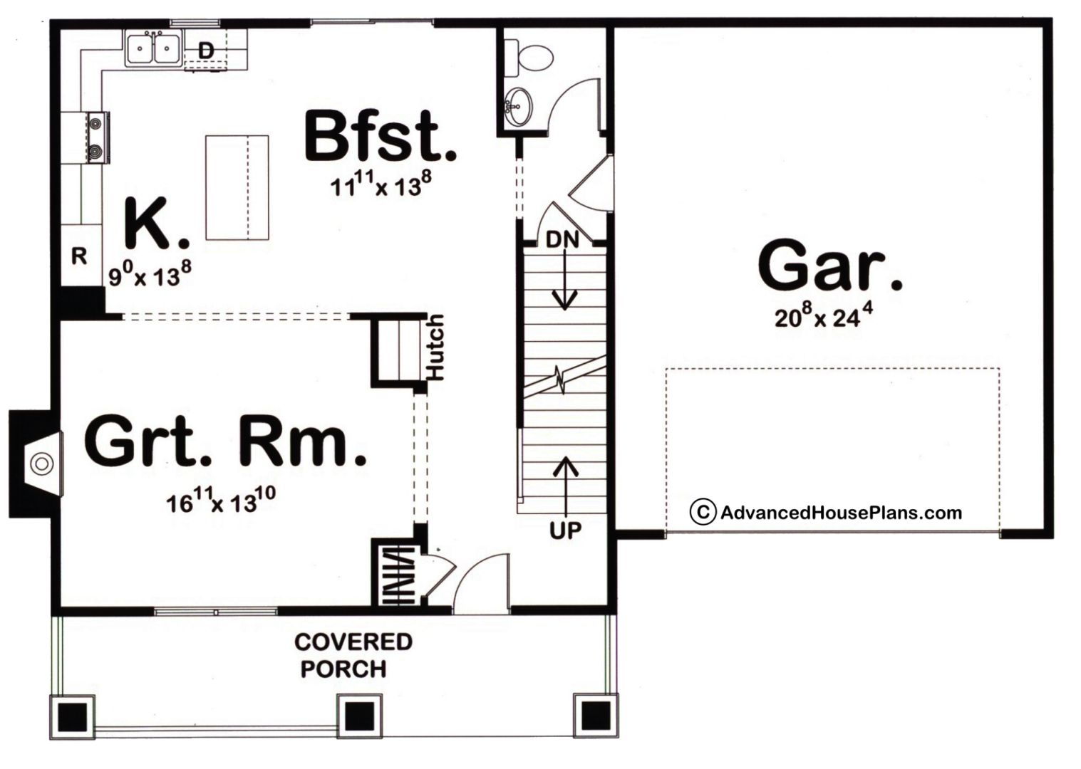 2 Story Bungalow House Plan | Newport