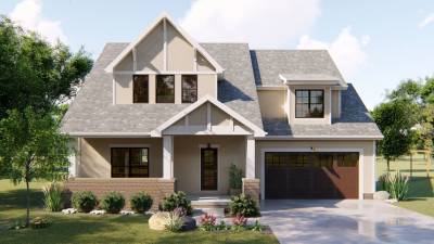 2 Story Cottage Style House Plan | Titus