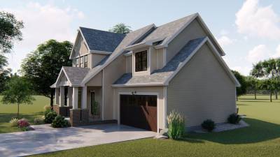 2 Story Cottage Style House Plan | Titus