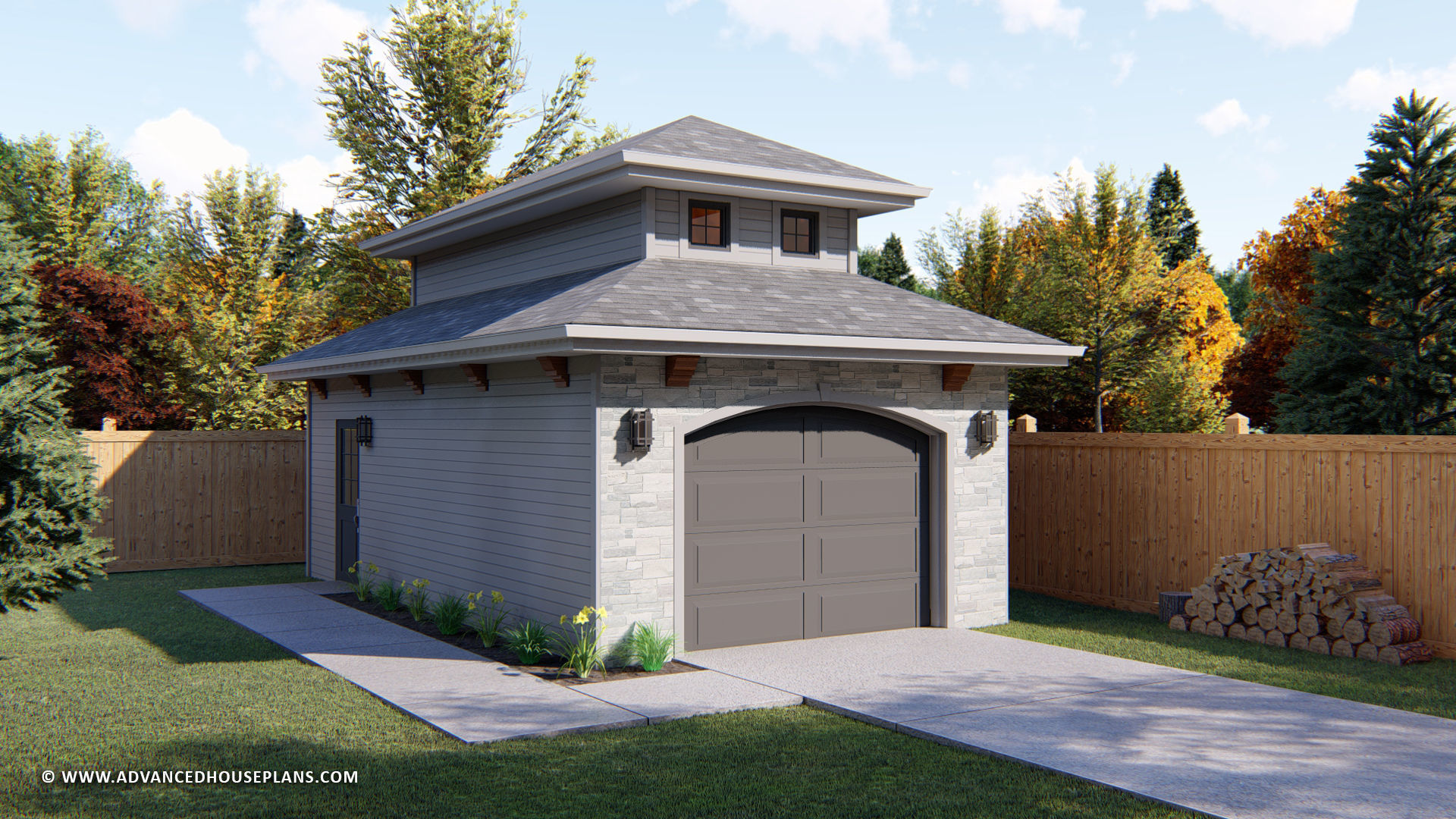 Mediterranean Style Garage Plan | Knox