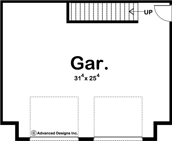 Traditional Garage Plan | Monroe