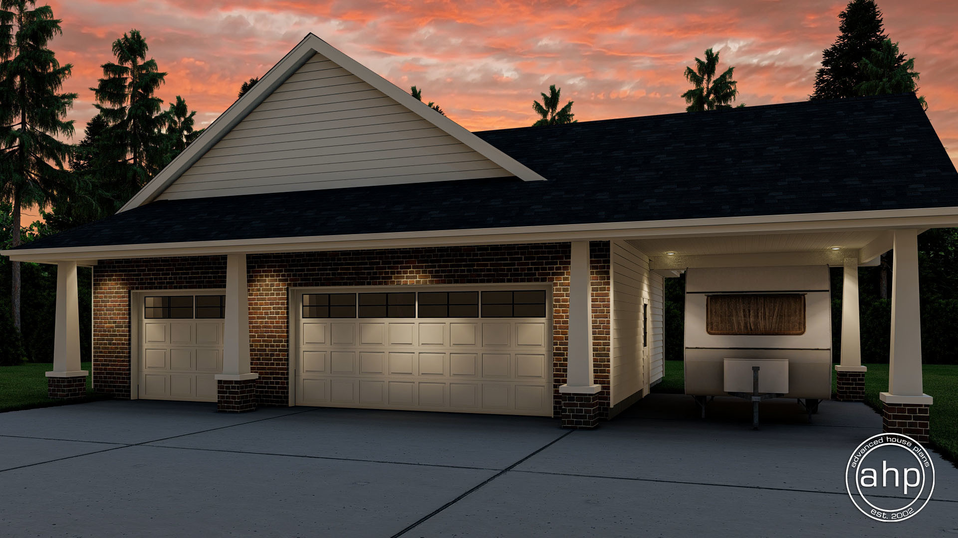 Craftsman Style Garage Plan | Armstrong