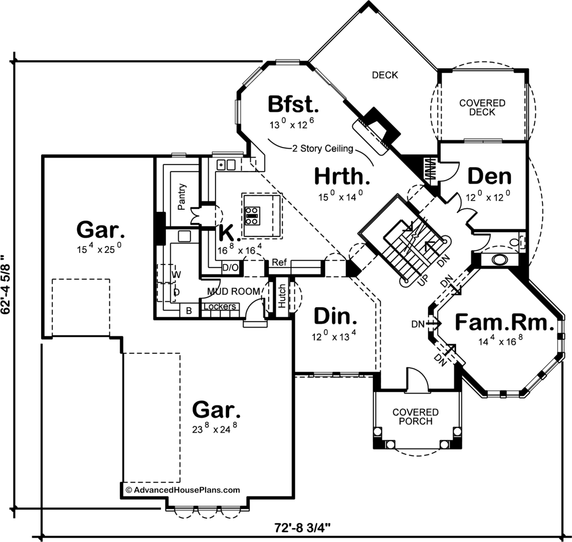 2 Story Mediterranean House Plan | Santa Clara