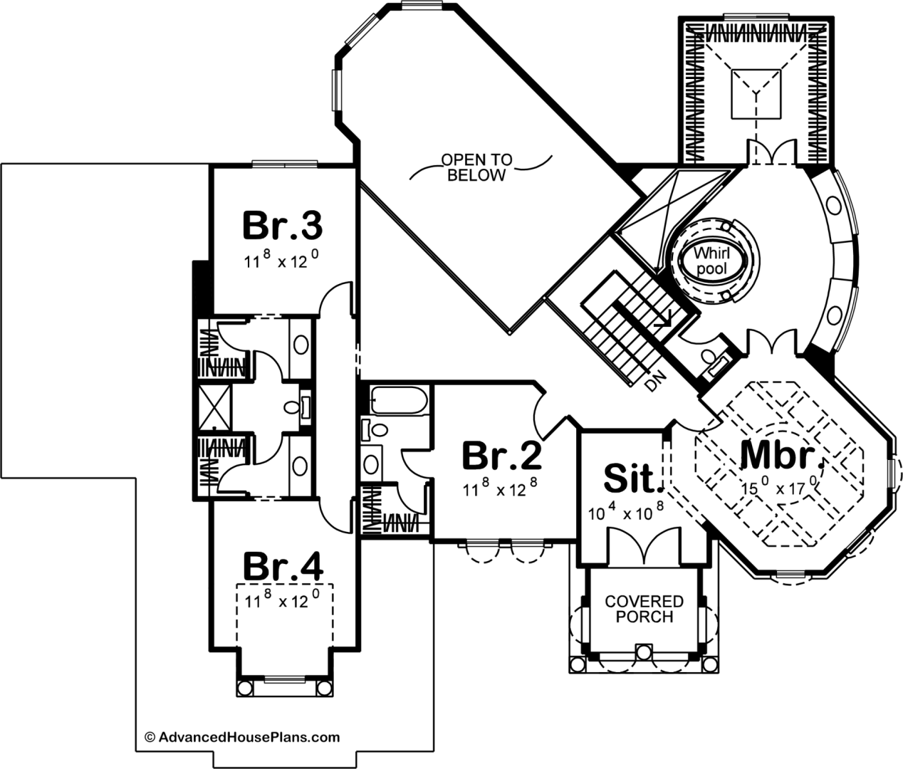 2 Story Mediterranean House Plan | Santa Clara