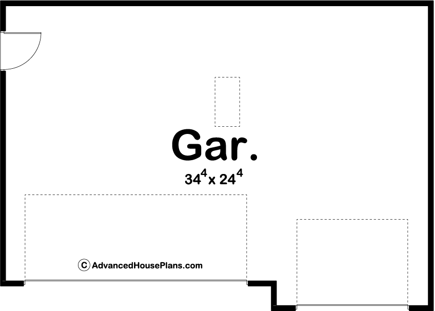 Traditional Garage Plan | Merrill