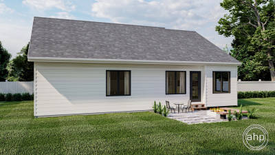 1 Story Modern Farmhouse House Plan | Willett