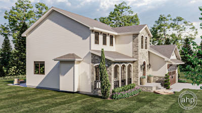 1.5 Story Mediterranean House Plan | Primrose