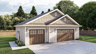 3 Car Craftsman Garage Plan | Hammond