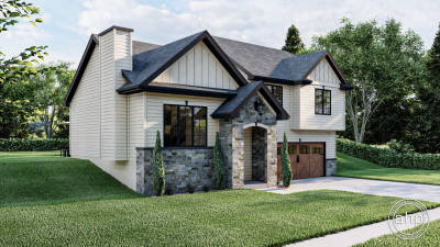 1.5 Story French Country House Plan | Delaney