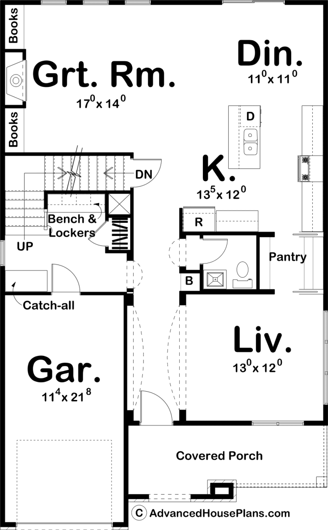 2 Story Traditional House Plan | Caniglia