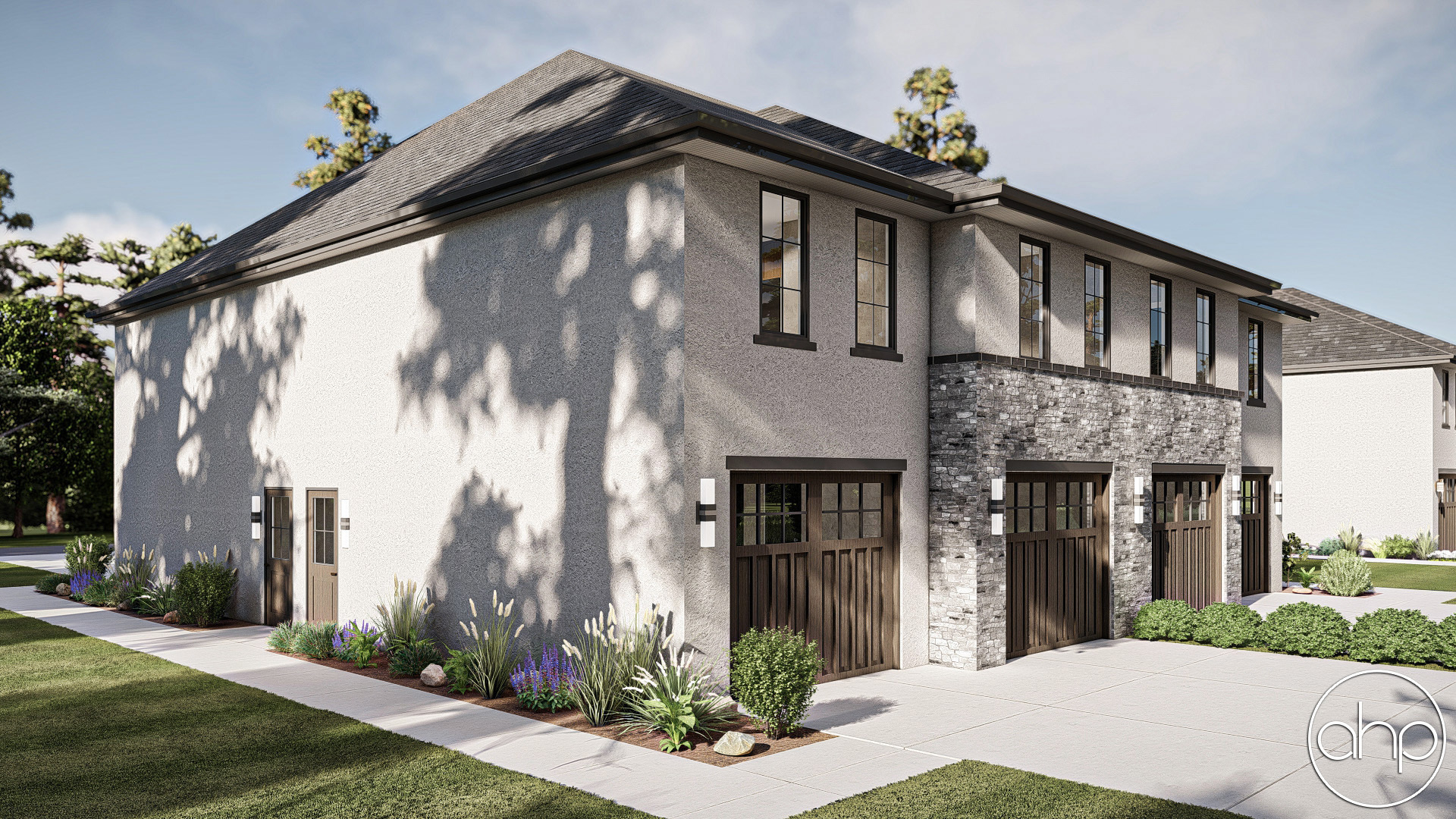 2 Story Multi-Family Mediterranean House Plan | Krueger
