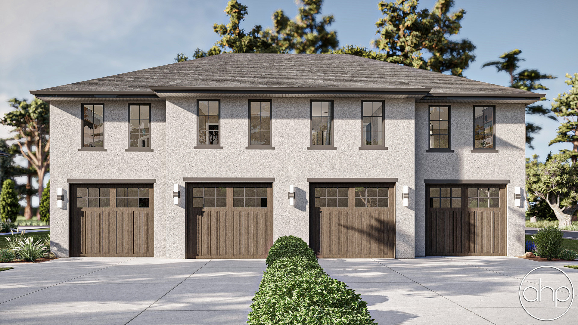 2 Story Multi-Family Mediterranean House Plan | Krueger