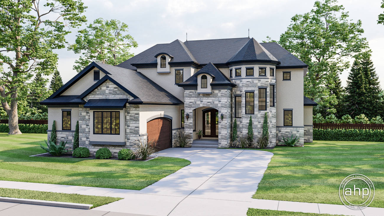 2 Story French Country House Plan | Legacy Hills