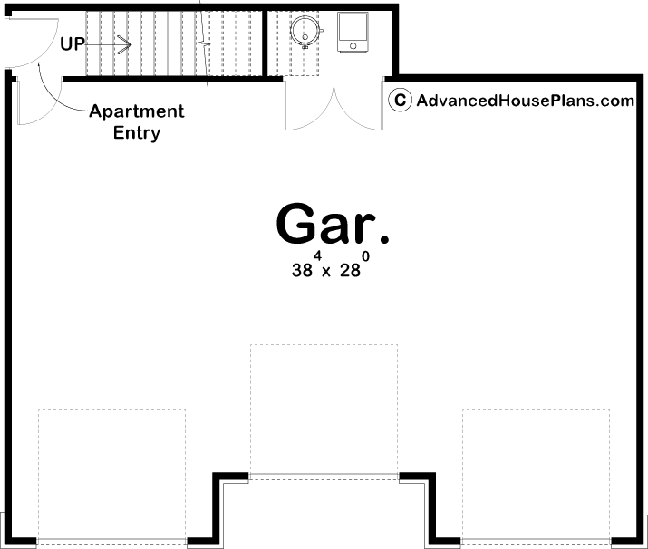 Traditional Style Apartment Garage | Ruby Grace