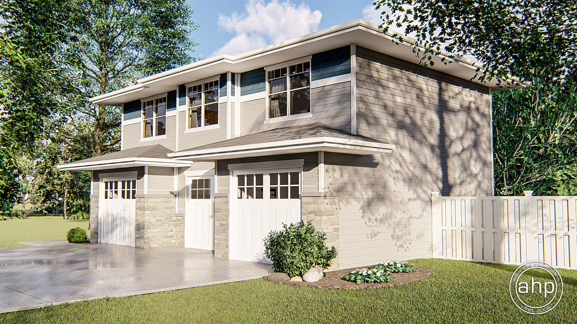 Craftsman Style Apartment Garage | Ruby Grace