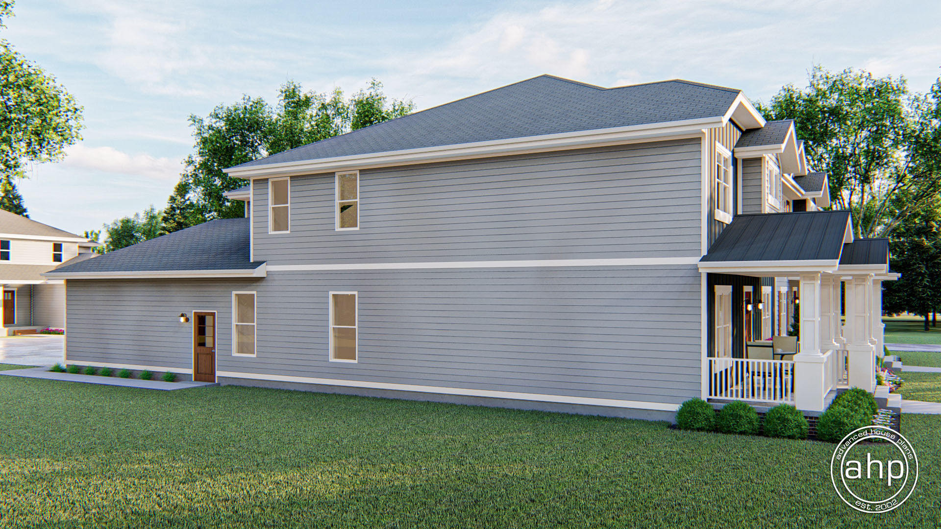 2 Story Multi-Family Craftsman House Plan | Arbor Gate