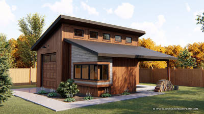 Modern Style Specialty Garage Plan | Kimmons