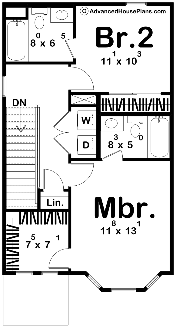 2 Story Victorian House Plan | Mclaren