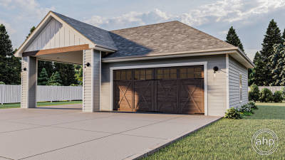 Traditional Style Specialty Garage Plan | Kush