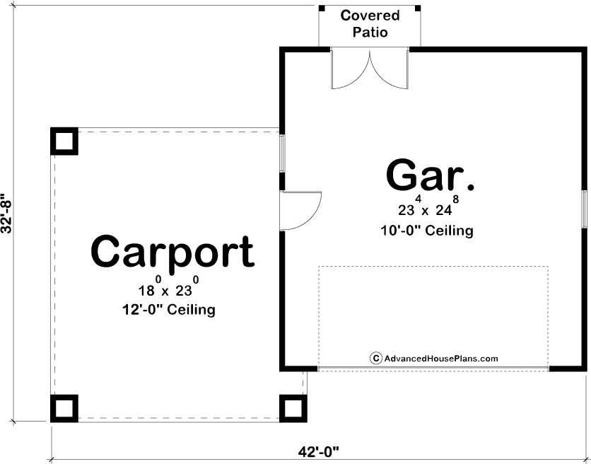 Traditional Style Specialty Garage Plan | Kush