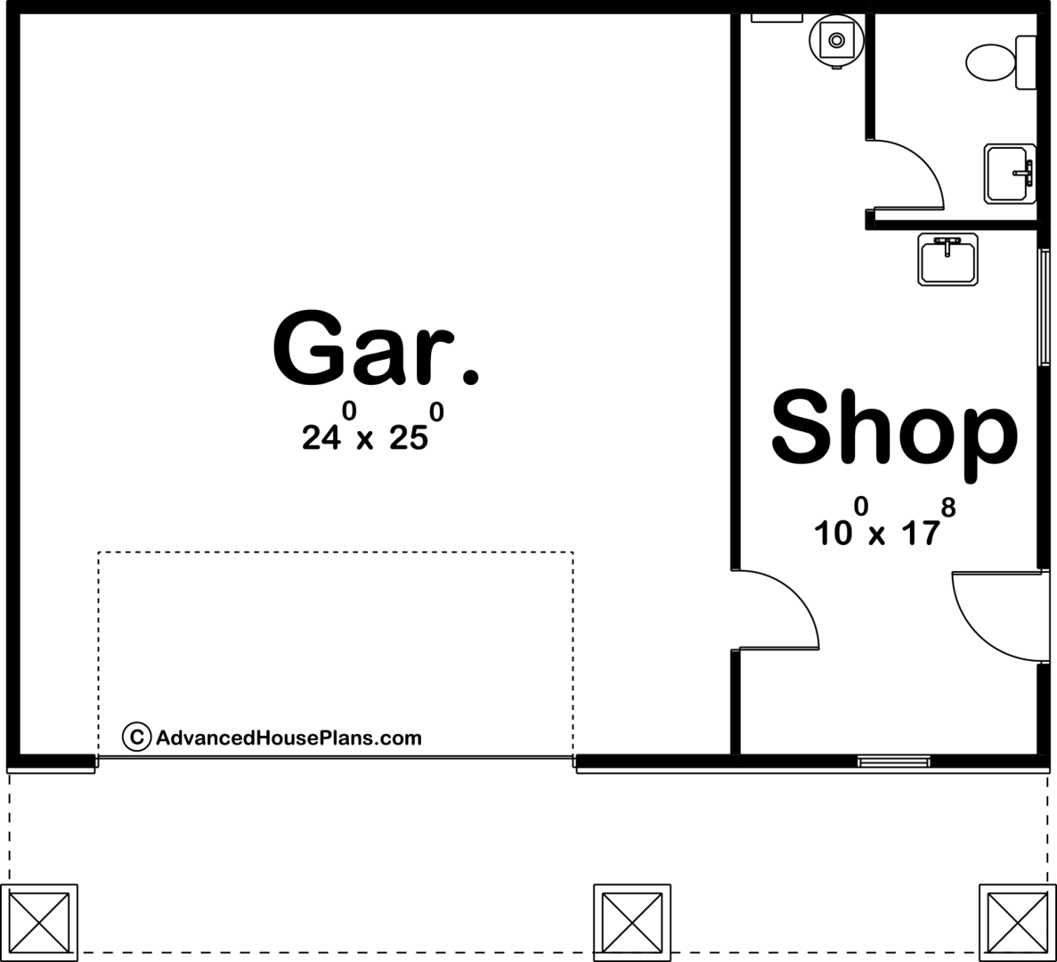 Traditional Style Garage Plan | Perdue