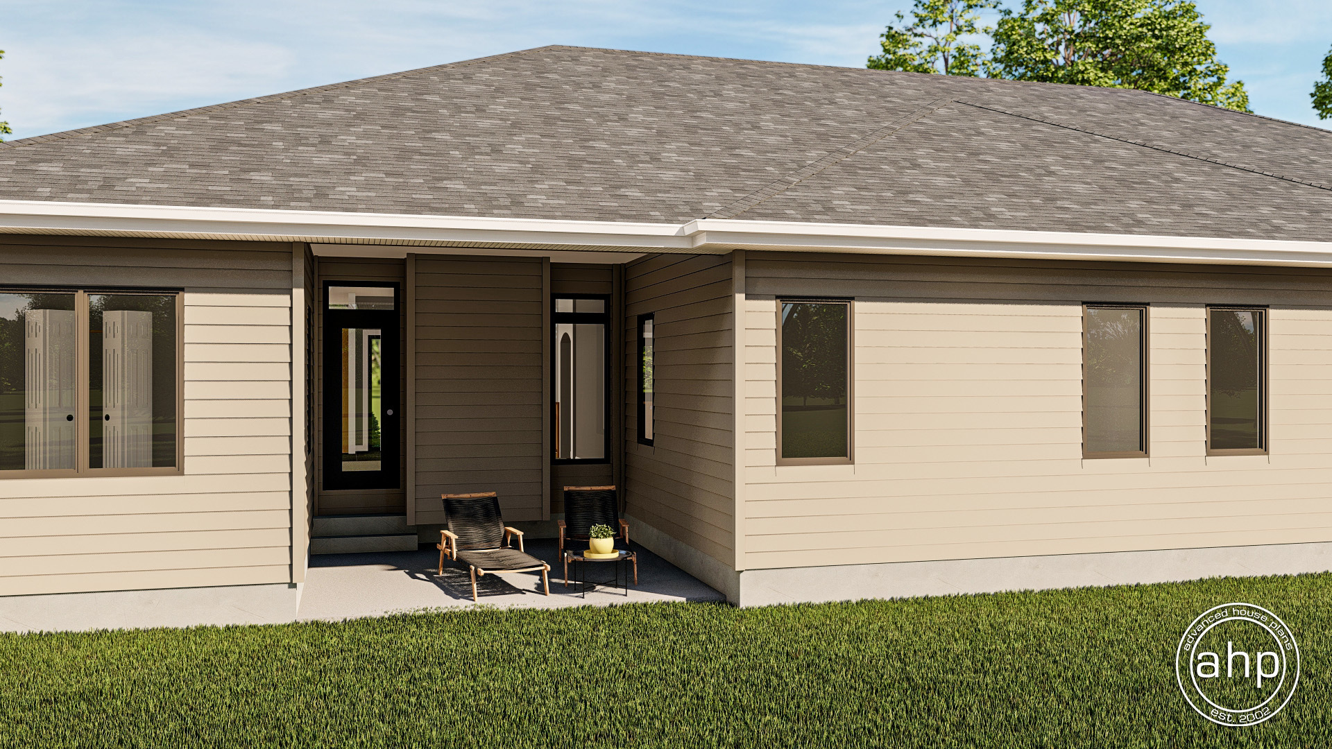 1 Story Multi-Family Traditional House Plan | Dalton
