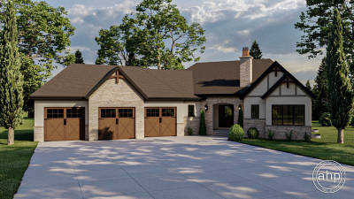 1 Story Craftsman House Plan | Foxborough