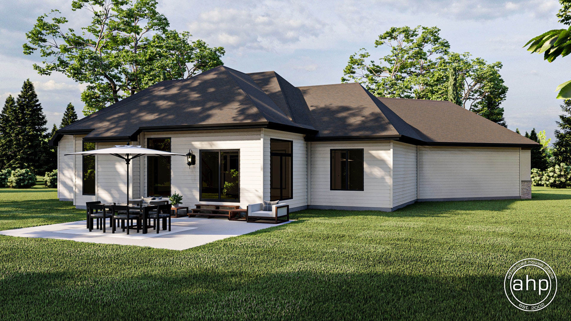1 Story Craftsman House Plan | Foxborough